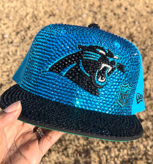 Blinged Out Carolina Panthers Baseball cap