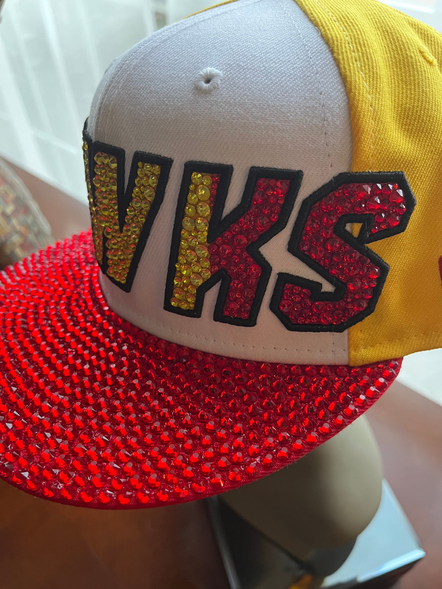 Blinged Out Atlanta Hawks Baseball Cap