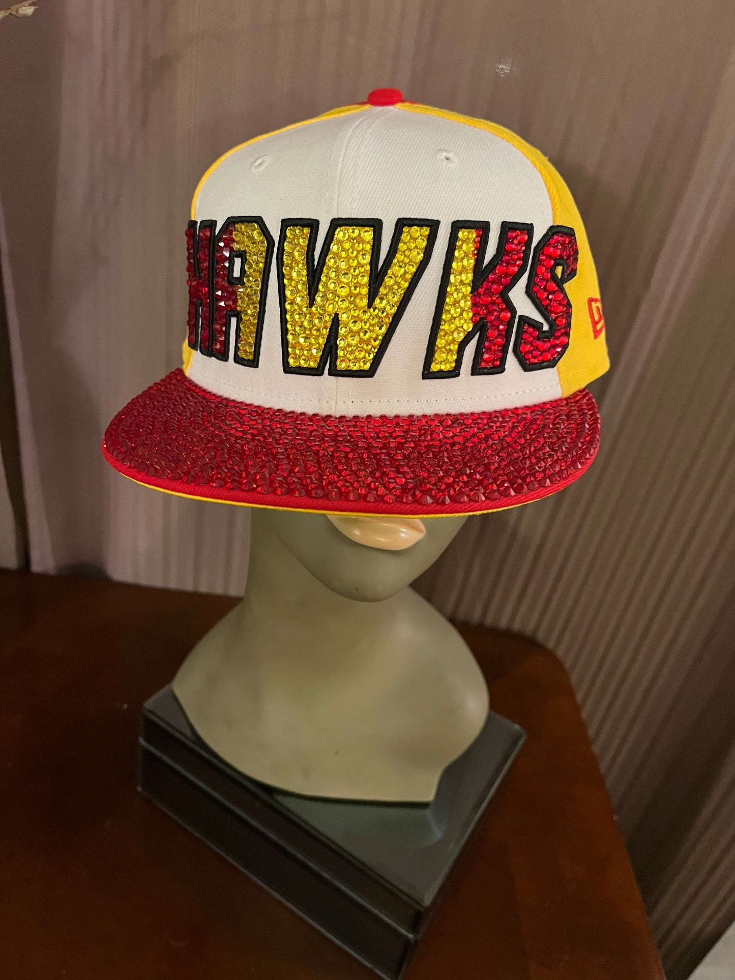 Blinged Out Atlanta Hawks Baseball Cap