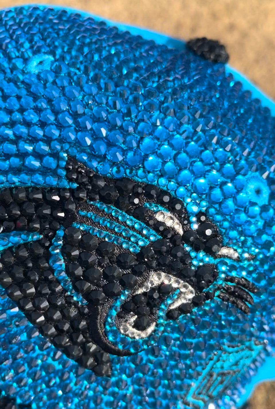 Blinged Out Carolina Panthers Baseball cap