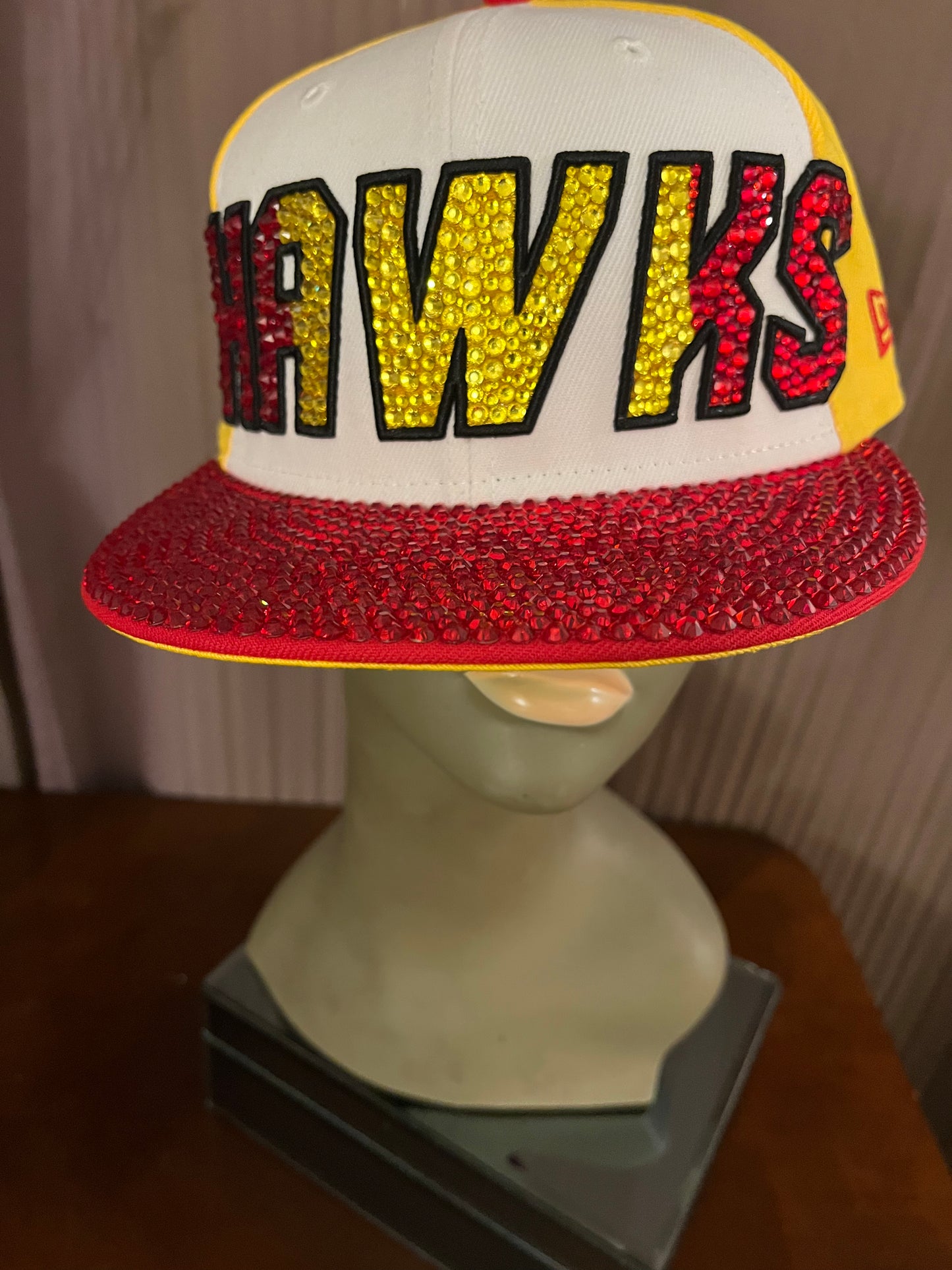 Blinged Out Atlanta Hawks Baseball Cap