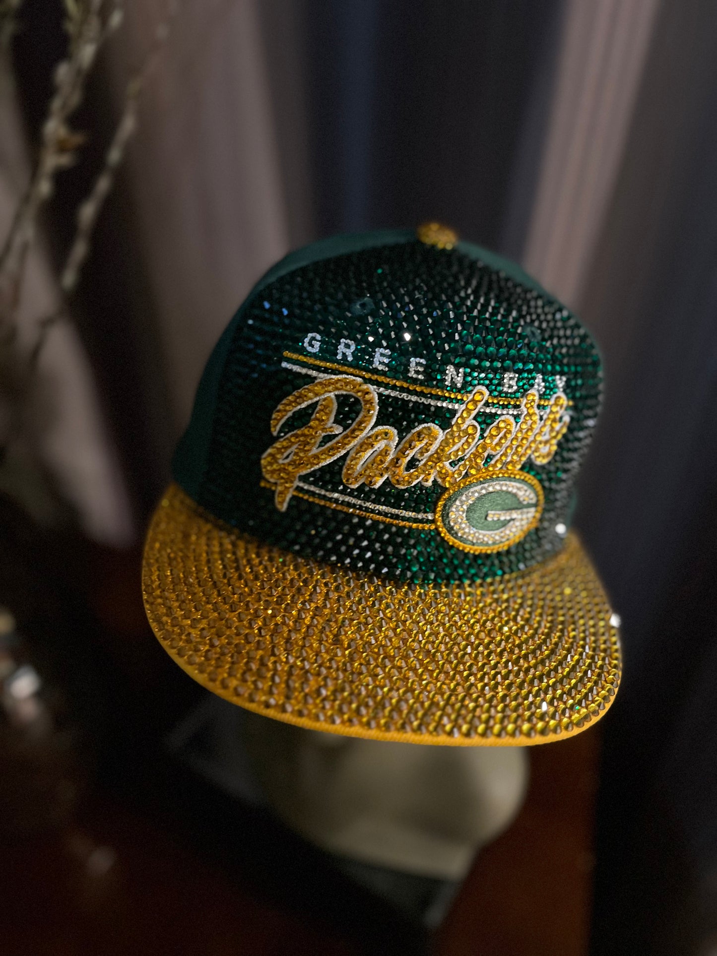 Blinged Out Green Bay Packers Hat